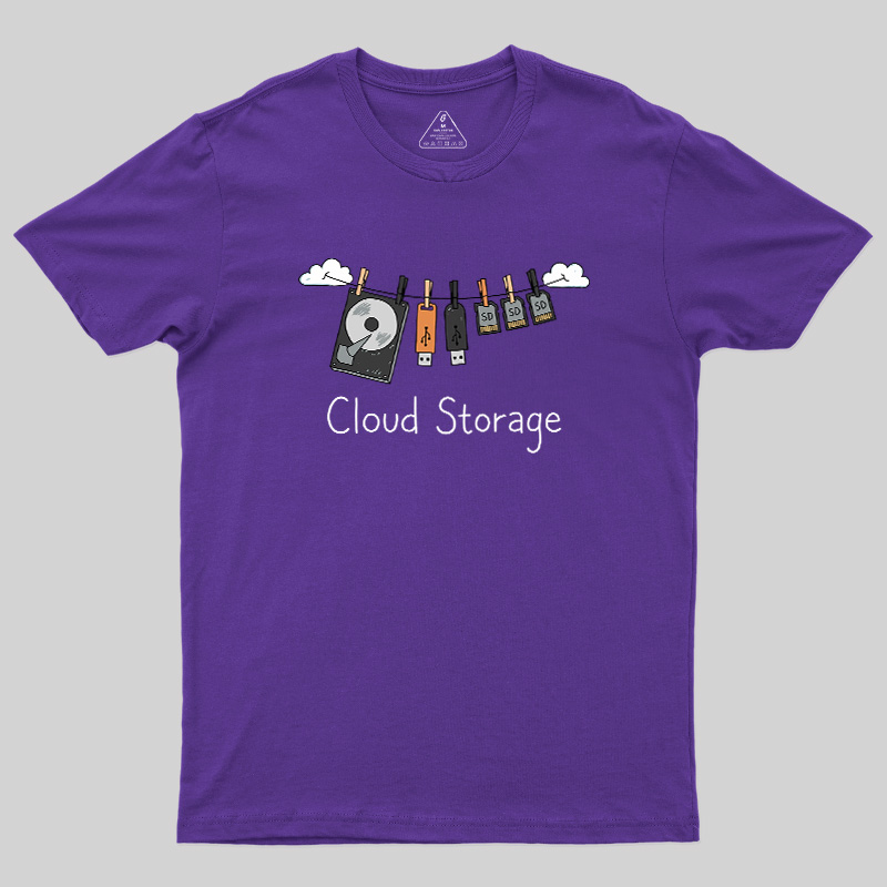 Literal Cloud Storage Hardware Laundry Geek T-Shirt