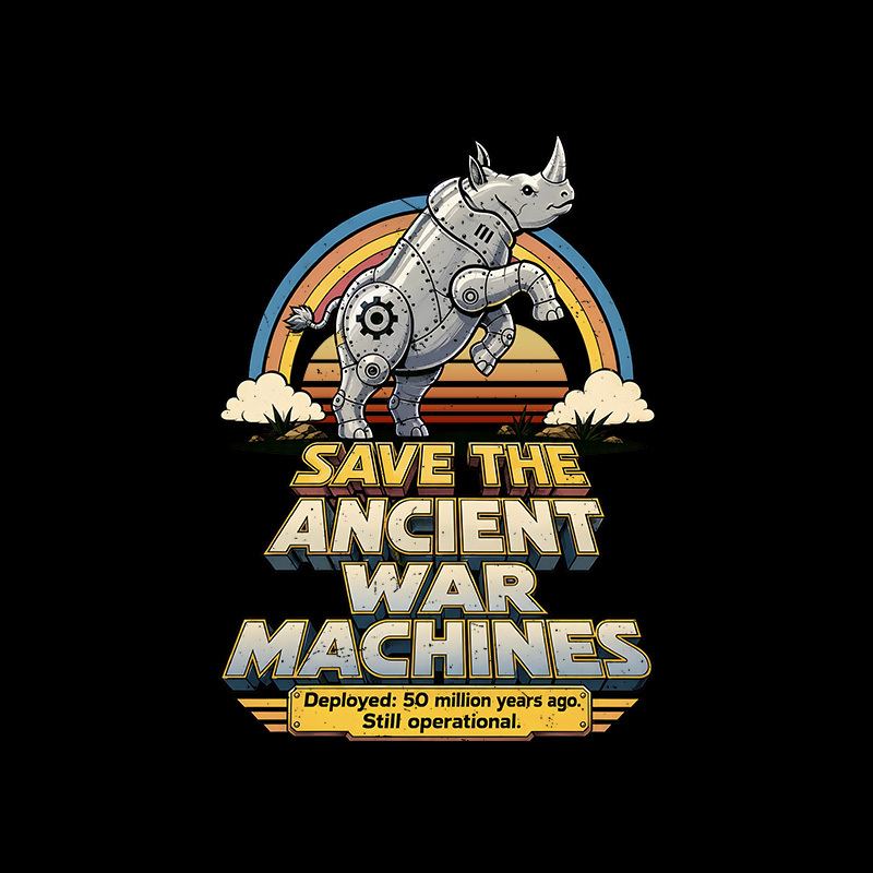 Save The Ancient War Machines Geek T-Shirt