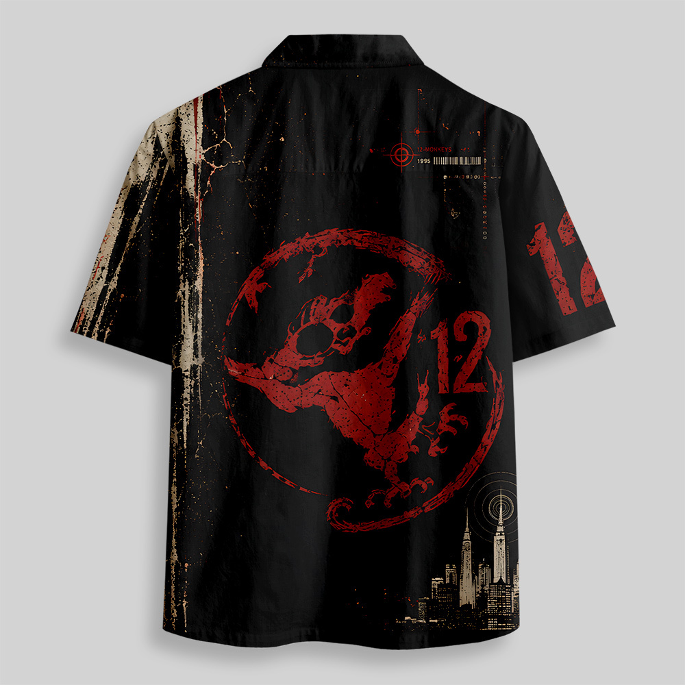 Army of the Twelve Vintage Distressed Button Up Pocket Shirt