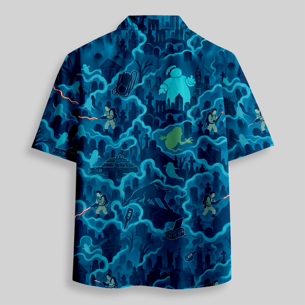 Urban Ghost Hunters Seamless AOP Button Up Pocket Shirt