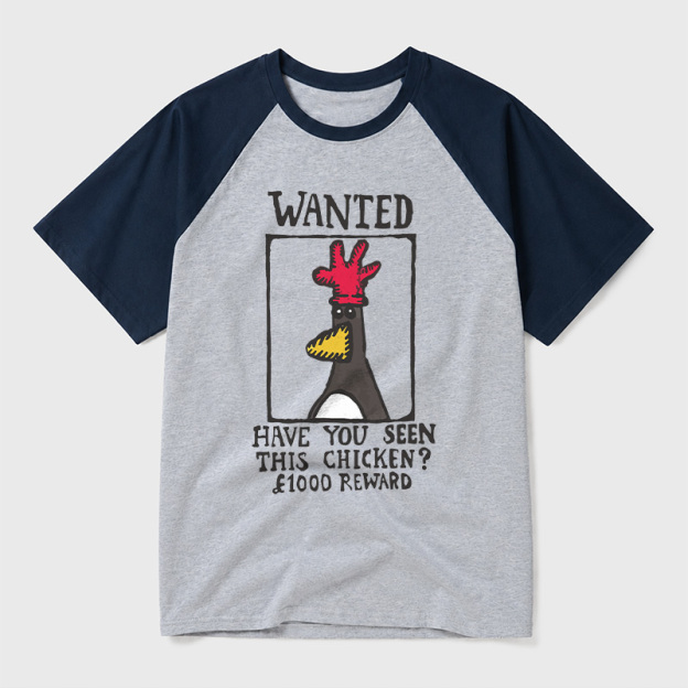 Have You Seen This Chicken Geek Retro Raglan T-Shirt