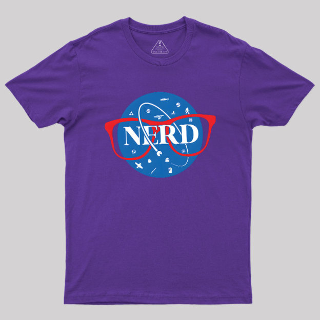 Nerdy Space Patch Geek T-Shirt
