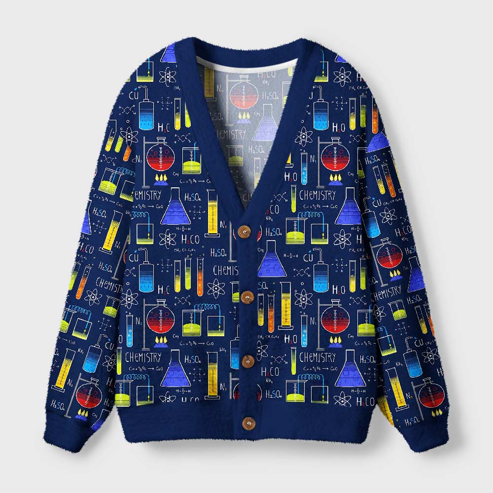 Chemistry Lab Geek Ugly Cardigan Sweaters