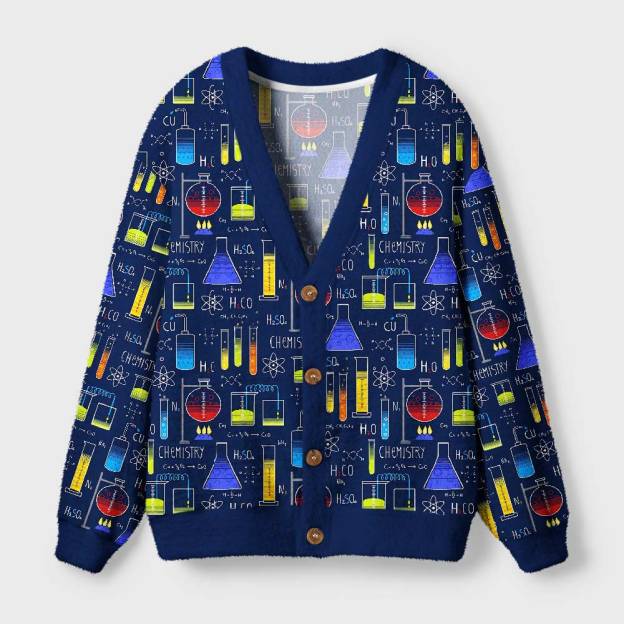Chemistry Lab Geek Ugly Cardigan Sweaters