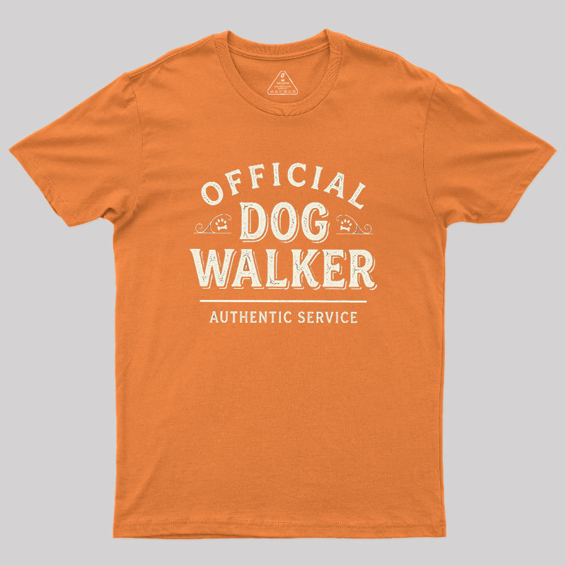 Official Dog Walker Geek T-Shirt