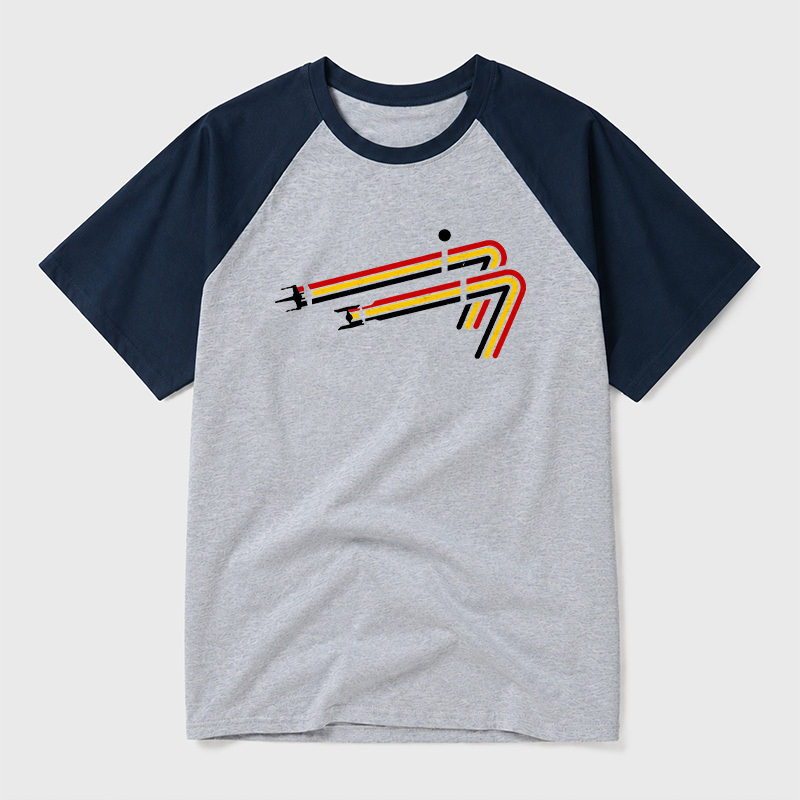 Scifi 77 Geek Retro Raglan T-Shirt
