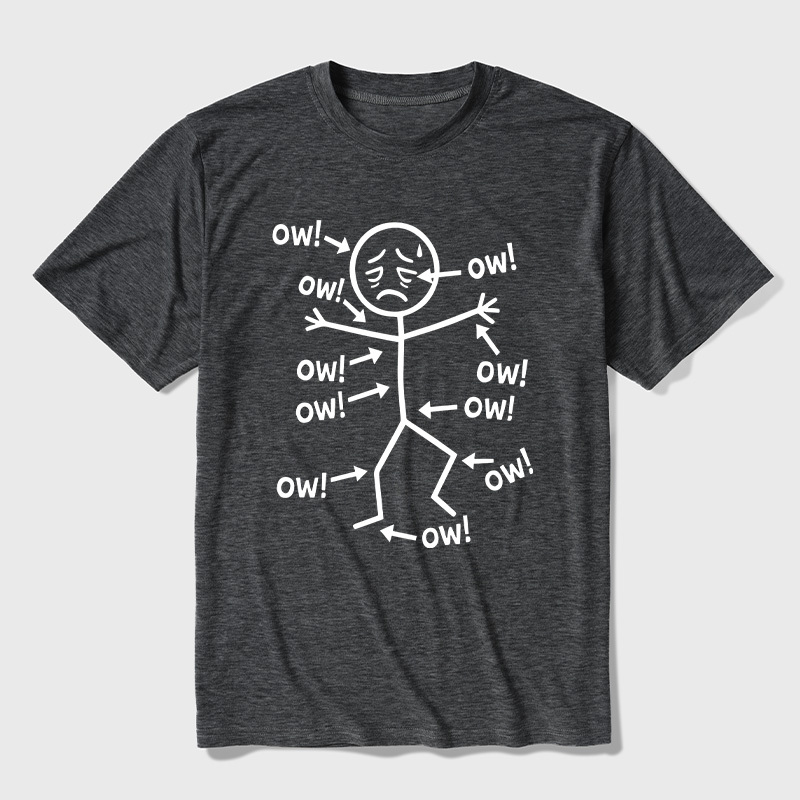 Ow Ow Ow Ultra Soft Heather Tees