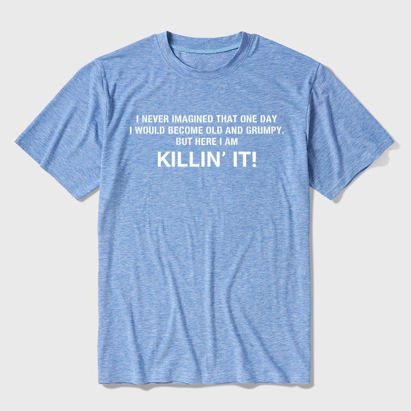 Old and Grumpy Ultra Soft Heather Tee