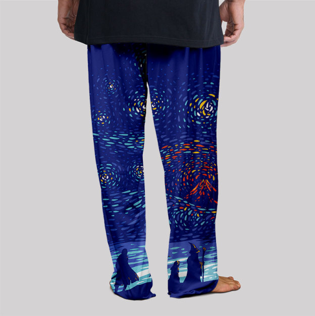 Starry Night Hiking Club Geek Loungewear Pants