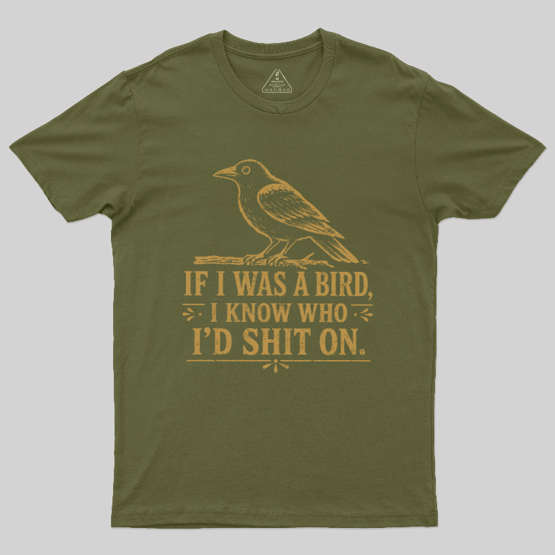 Sarcastic Crow Target Practice Geek T-Shirt