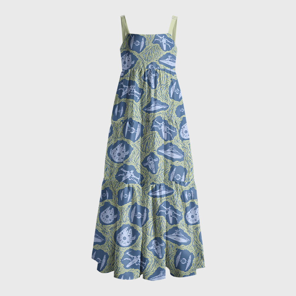 Galactic Empire Geek Tiered Cami Maxi Dress