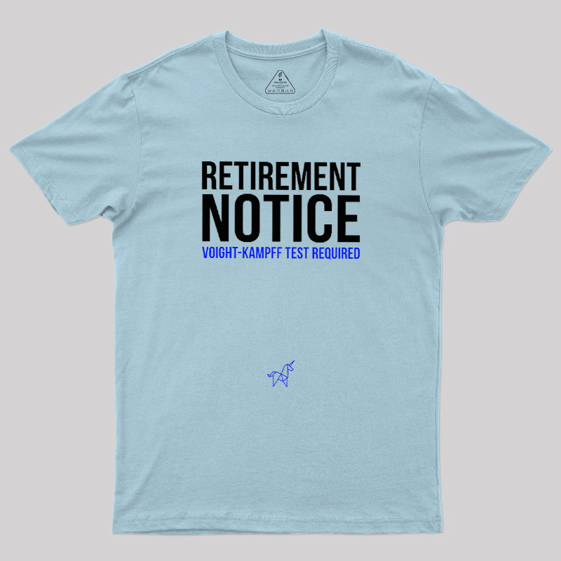 Voight-Kampff Test Geek T-Shirt