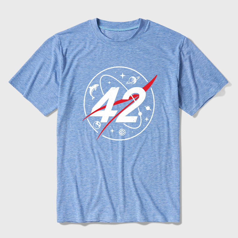 42 Life Universe Everything Ultra Soft Heather Tee