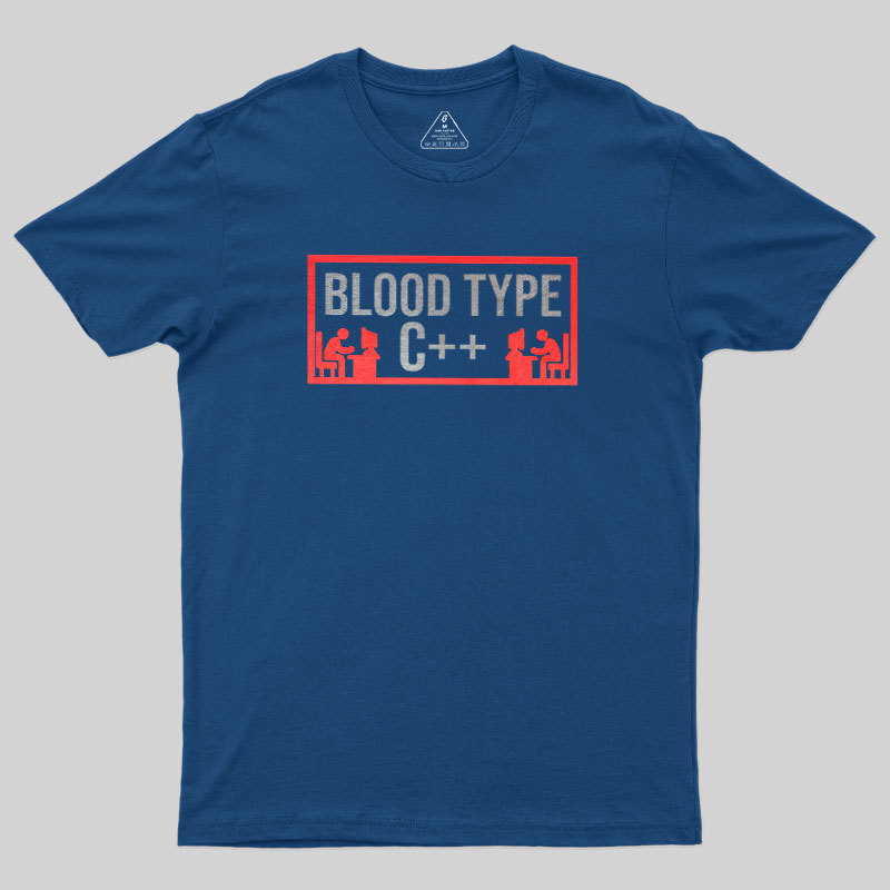 Blood Type C++ Geek T-Shirt