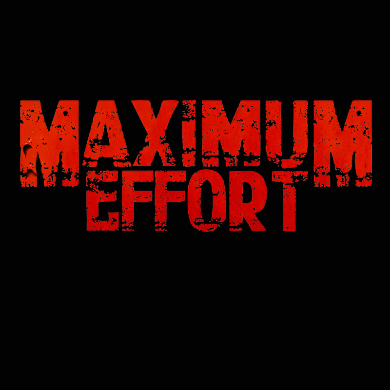 Maximum Effort Distressed Grunge Geek T-Shirt