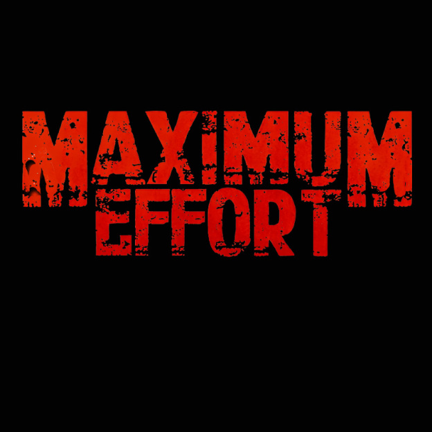 Maximum Effort Distressed Grunge Geek T-Shirt