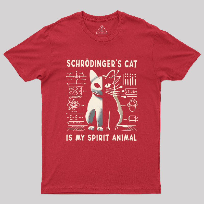 Schrodinger's Сat Science Nerd T-Shirt