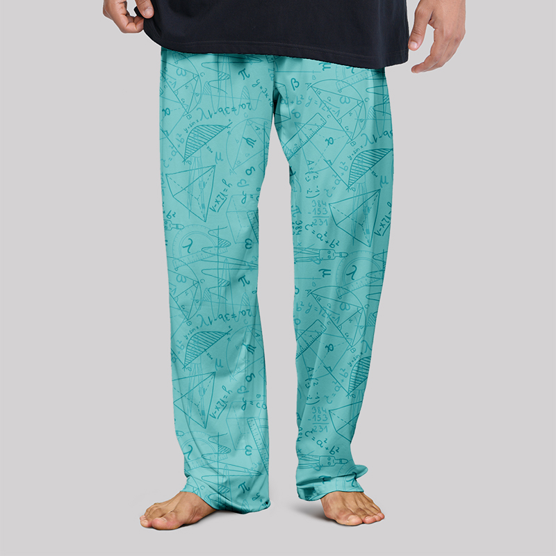 Mathematical Geometry Geek Loungewear Pants