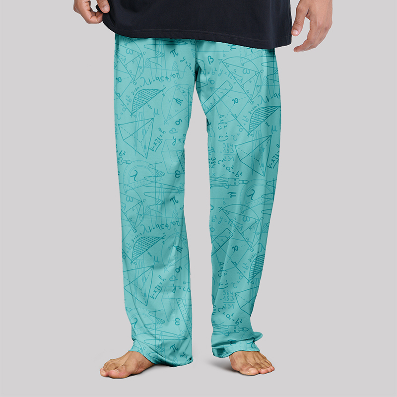 Mathematical Geometry Geek Loungewear Pants