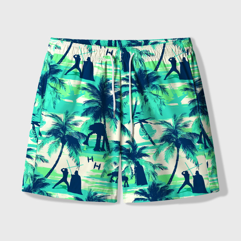 Sci-fi Space Wars Hawaii Geek Hawaiian Swim Trunks