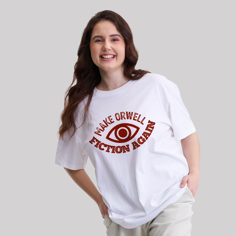 Make Orwell Fiction Again Geek T-Shirt