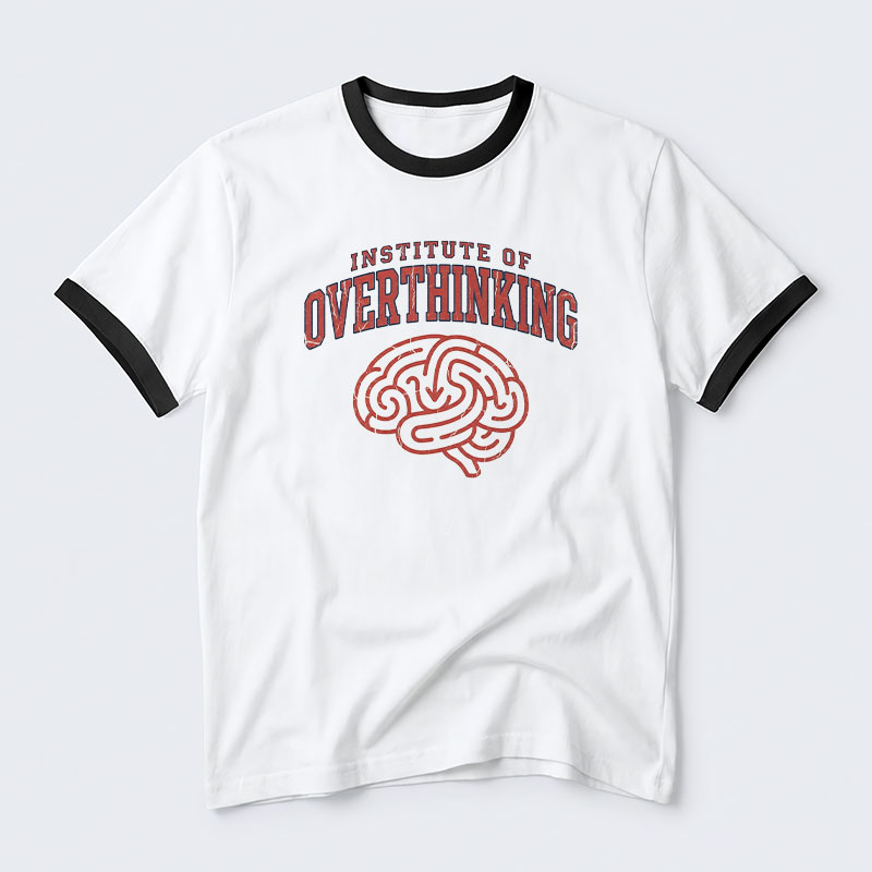 Institute Of Overthinking Geek Retro Ringer T-Shirt