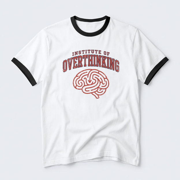 Institute Of Overthinking Geek Retro Ringer T-Shirt