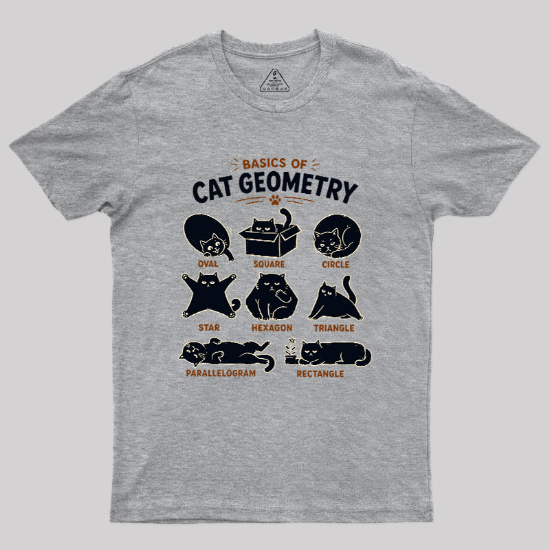 Basic Of Cat Geometry Geek T-Shirt