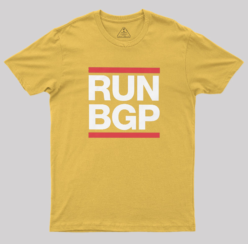 Run BGP Funny Network Engineer Geek T-Shirt