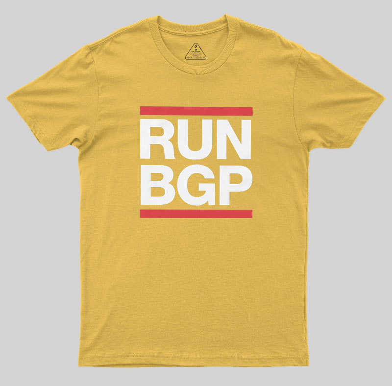 Run BGP Funny Network Engineer Geek T-Shirt