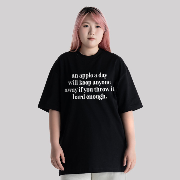 An Apple A Day Unisex Oversized T-shirt