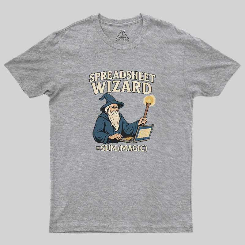 Spreadsheet Wizard Geek T-Shirt