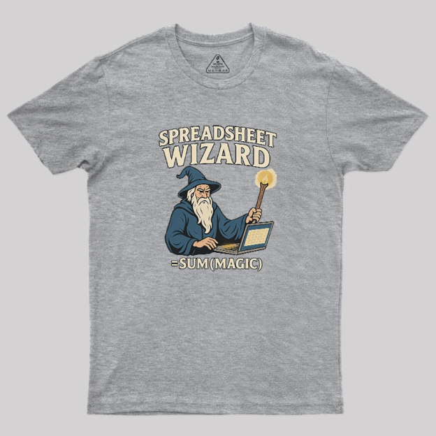 Spreadsheet Wizard Geek T-Shirt