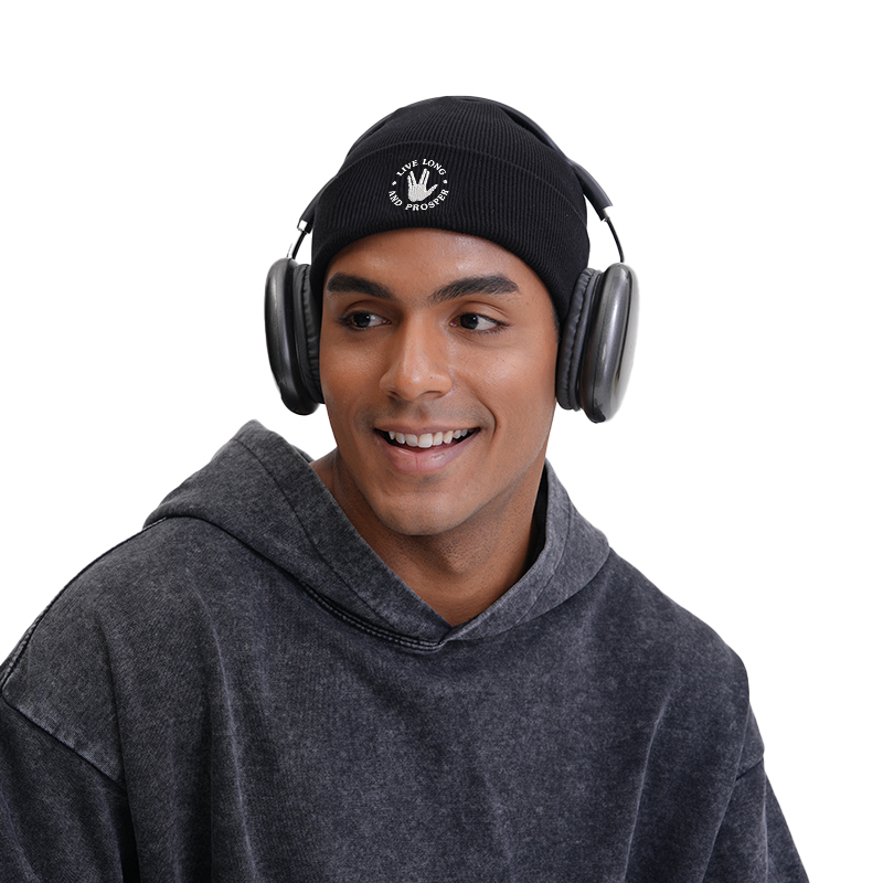 Live Long Geek Embroidered Beanie