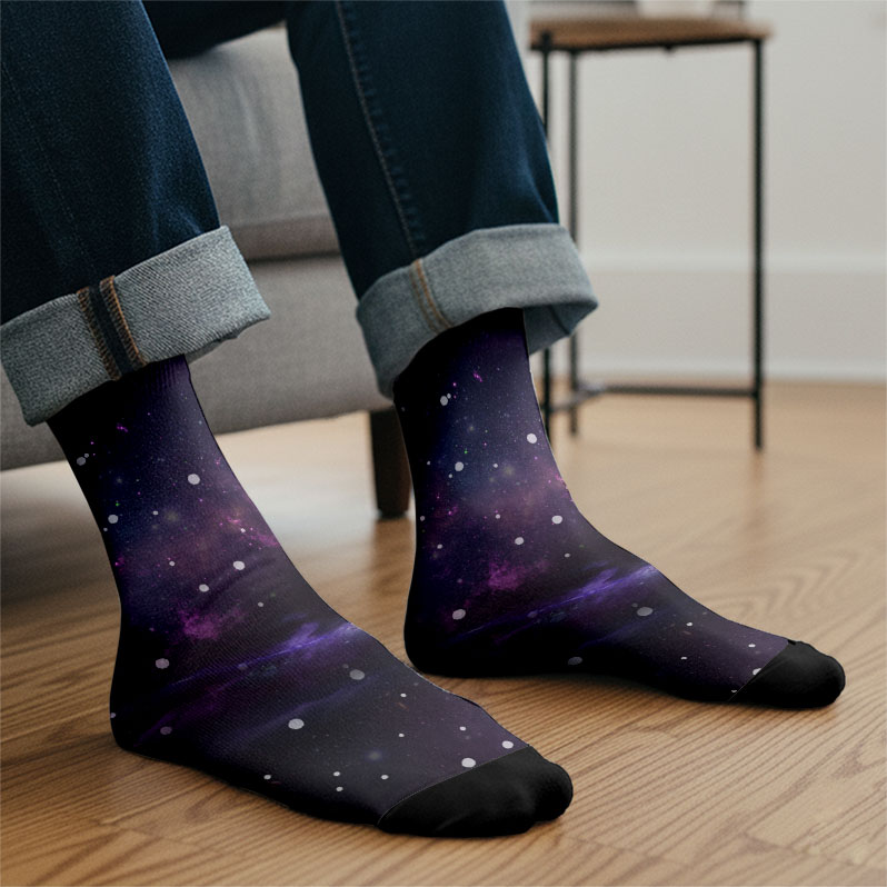 Beautiful Nebula Outer Space Men's Socks
