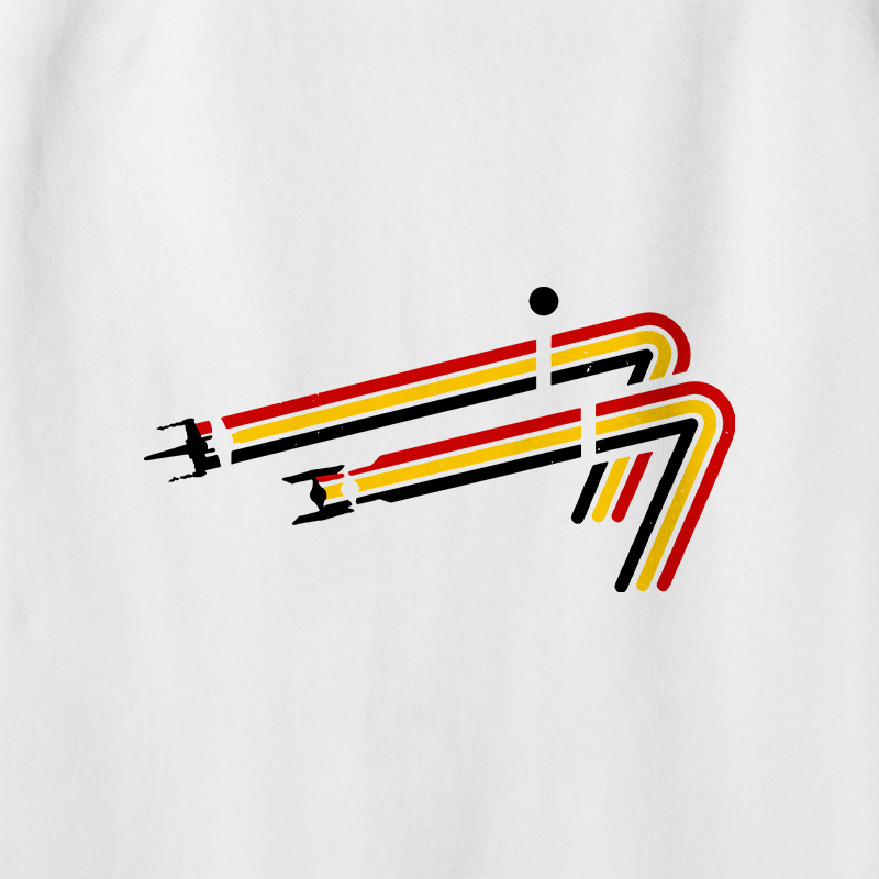 Scifi 77 Geek Retro Raglan Long-Sleeve Tee