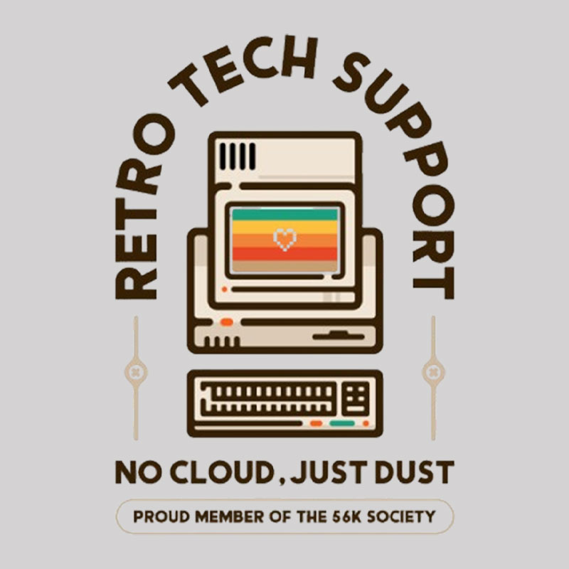 Retro Tech Support Geek T-Shirt