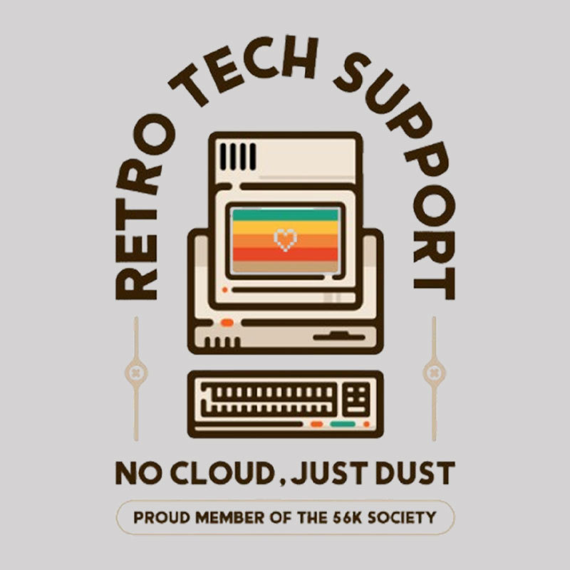 Retro Tech Support Geek T-Shirt