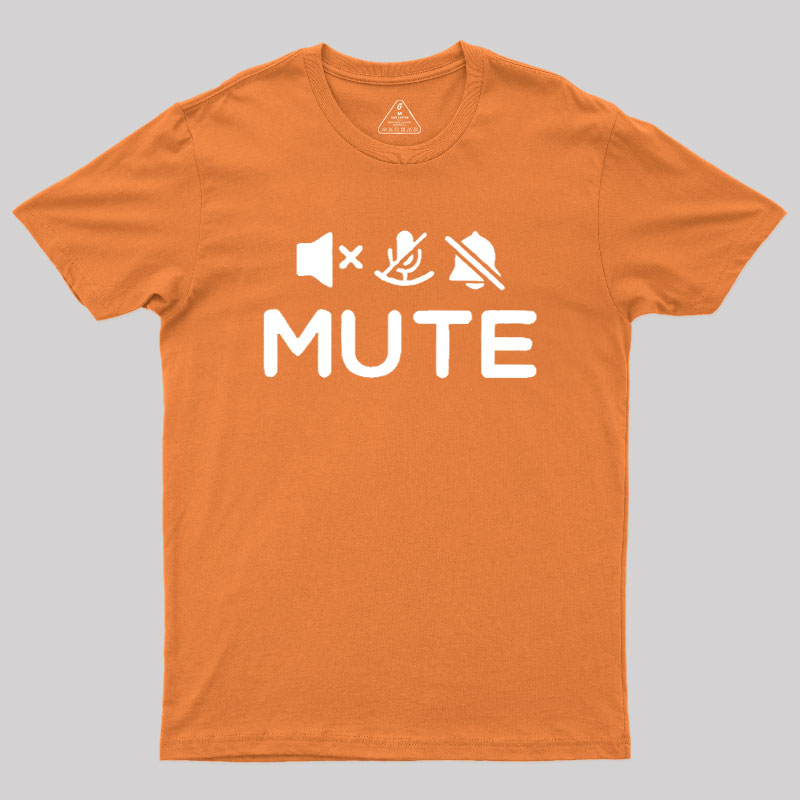 Mute Humour Geek T-Shirt