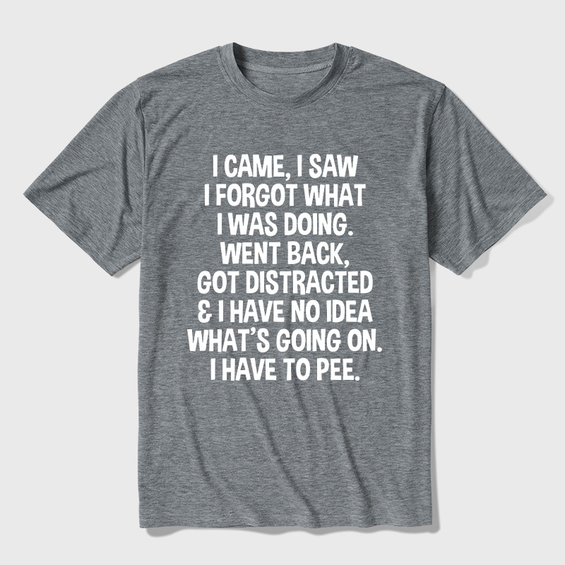 I Came I Saw I Forgot What I Was Doing Ultra Soft Heather Tee