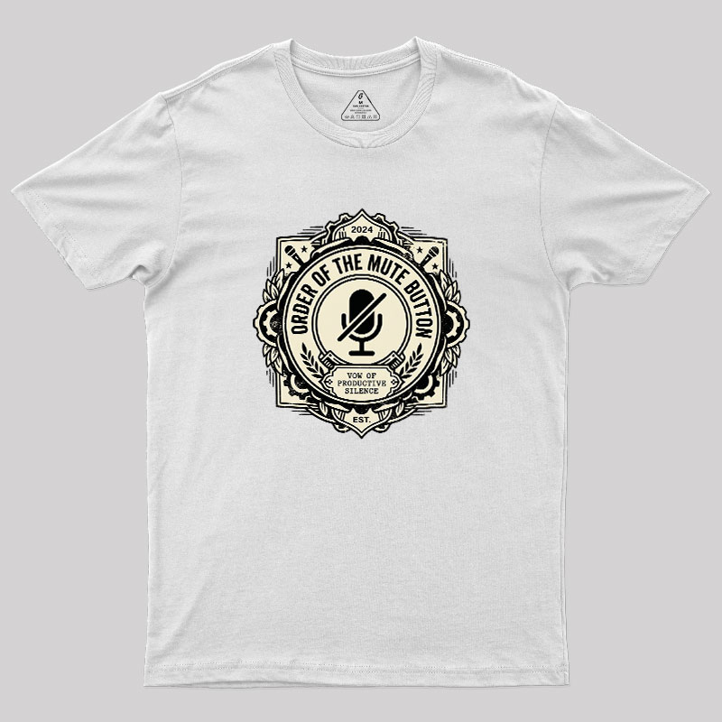 Mute Button Monastery Geek T-Shirt