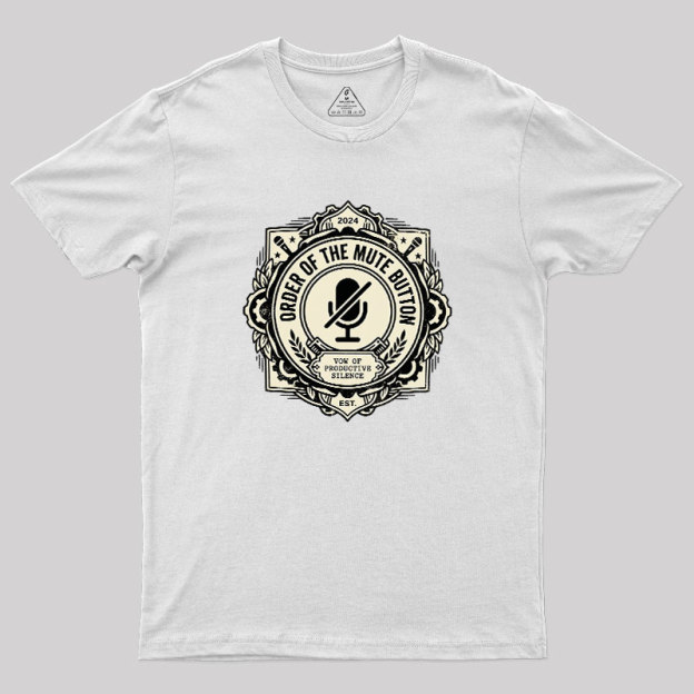 Mute Button Monastery Geek T-Shirt