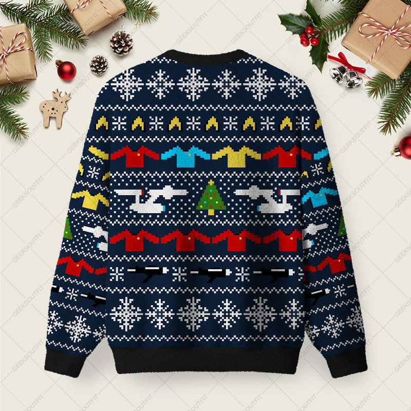Merry Trekmas Ugly Christmas Sweater Sweatshirt