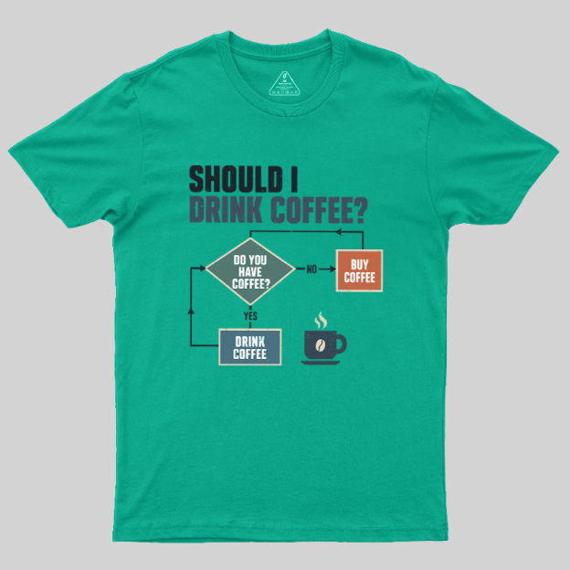 Should I Drink Coffee Geek T-Shirt