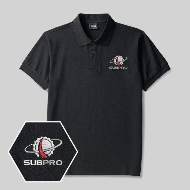 SUBPRO Geek Embroidered Polo Shirts