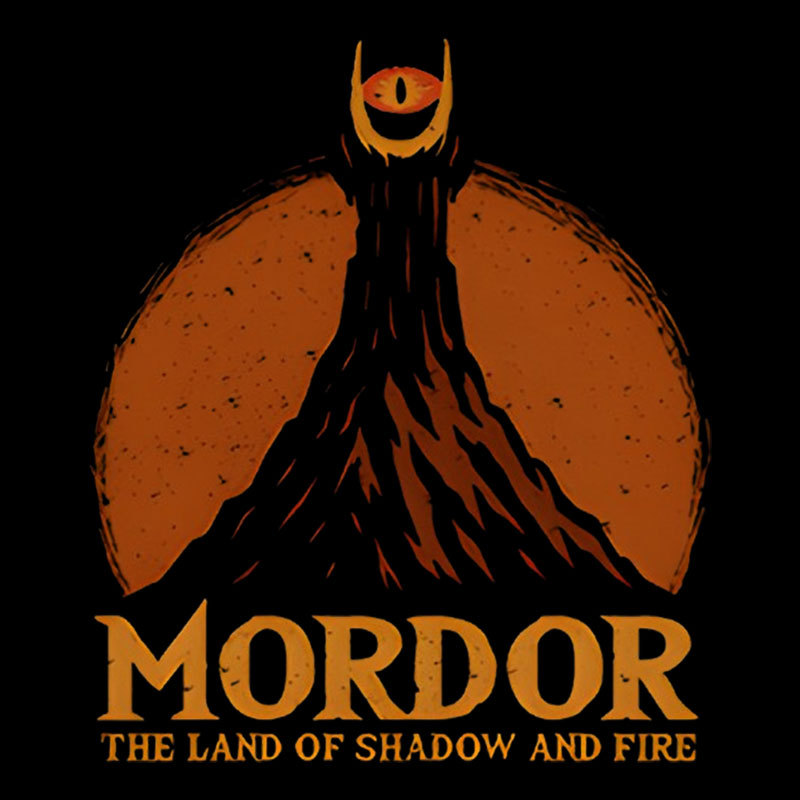 Mordor The Land Of Shadow And Fire Geek T-Shirt