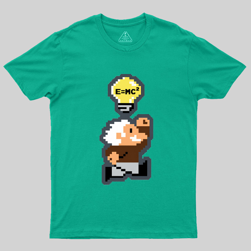 8‑Bit Einstein Geek T-Shirt