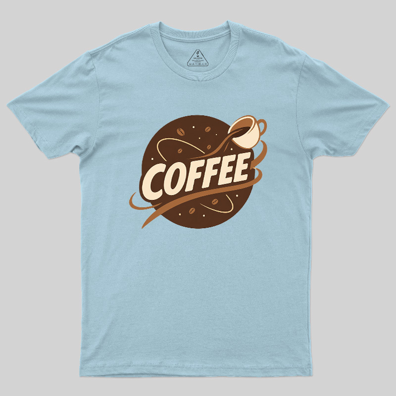 Coffee Lover Pouring Coffee Cup Geek T-Shirt