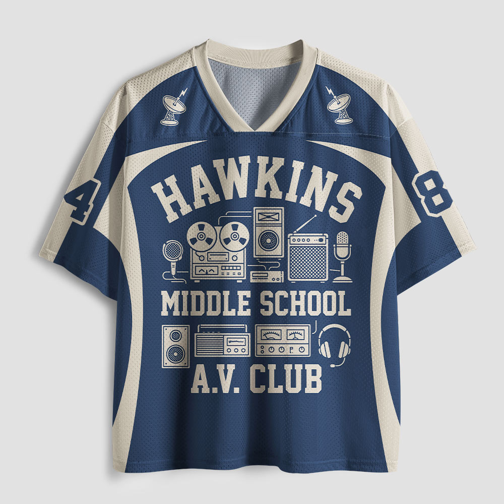 Hawkins Middle School Geek Mesh Jersey