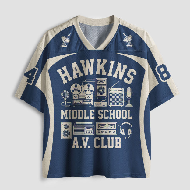 Hawkins Middle School Geek Mesh Jersey